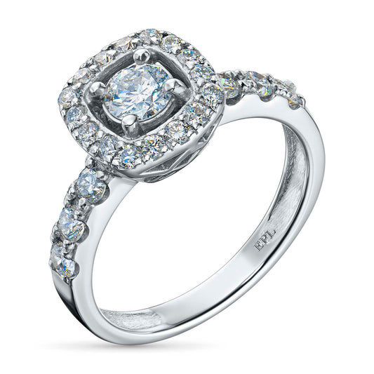 14K White Gold Ring with Lab-Created Diamonds 1.420 CT.TW