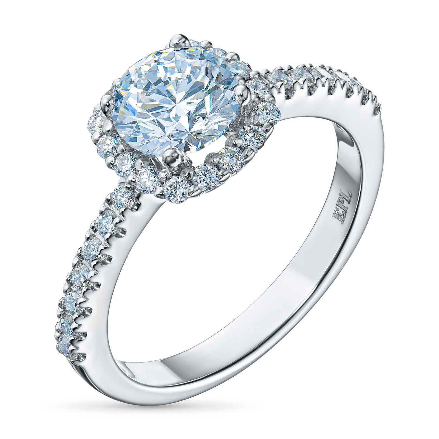 14K White Gold Ring with Lab-Created Diamonds 1.71 CT.TW