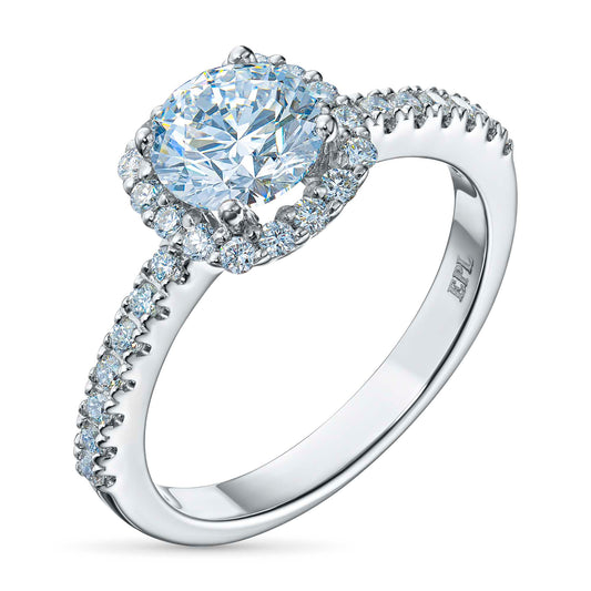 14K White Gold Ring with Lab-Created Diamonds 1.71 CT.TW