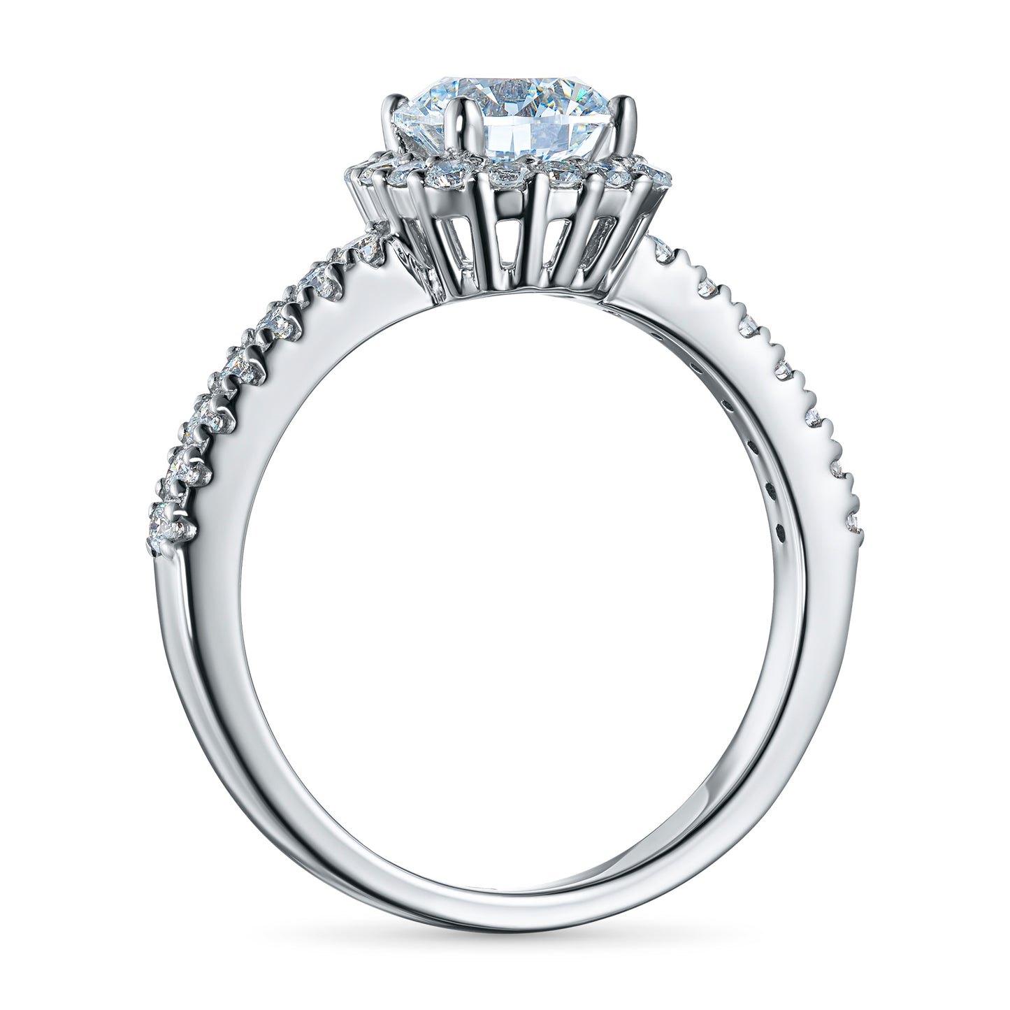 14K White Gold Ring with Lab-Created Diamonds 1.71 CT.TW