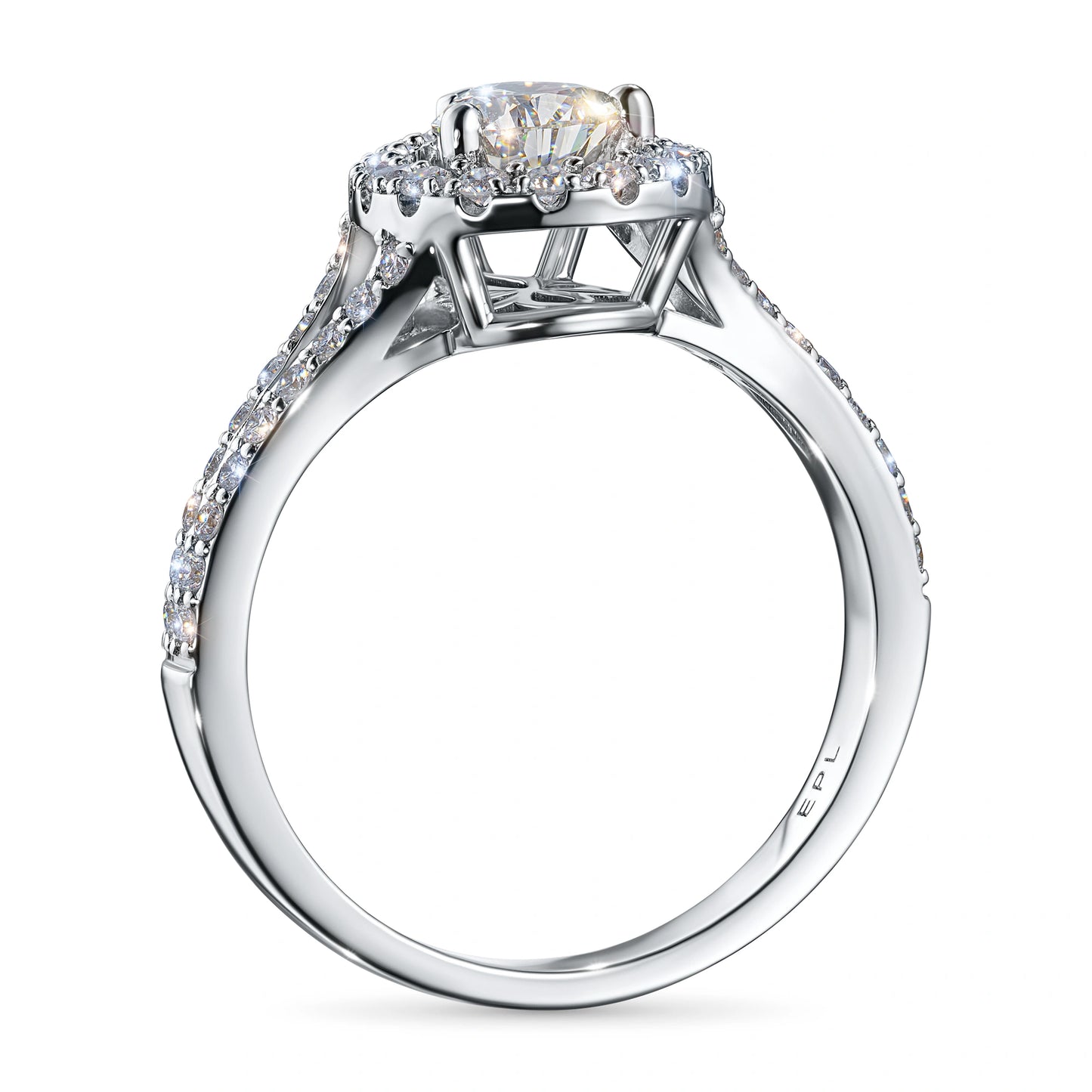 14K White Gold Ring with Lab-Created Diamonds 1.170 CT.TW