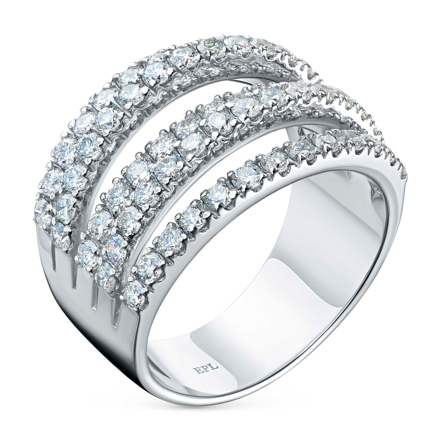 14K White Gold Ring with Lab-Created Diamonds 1.350 CT.TW