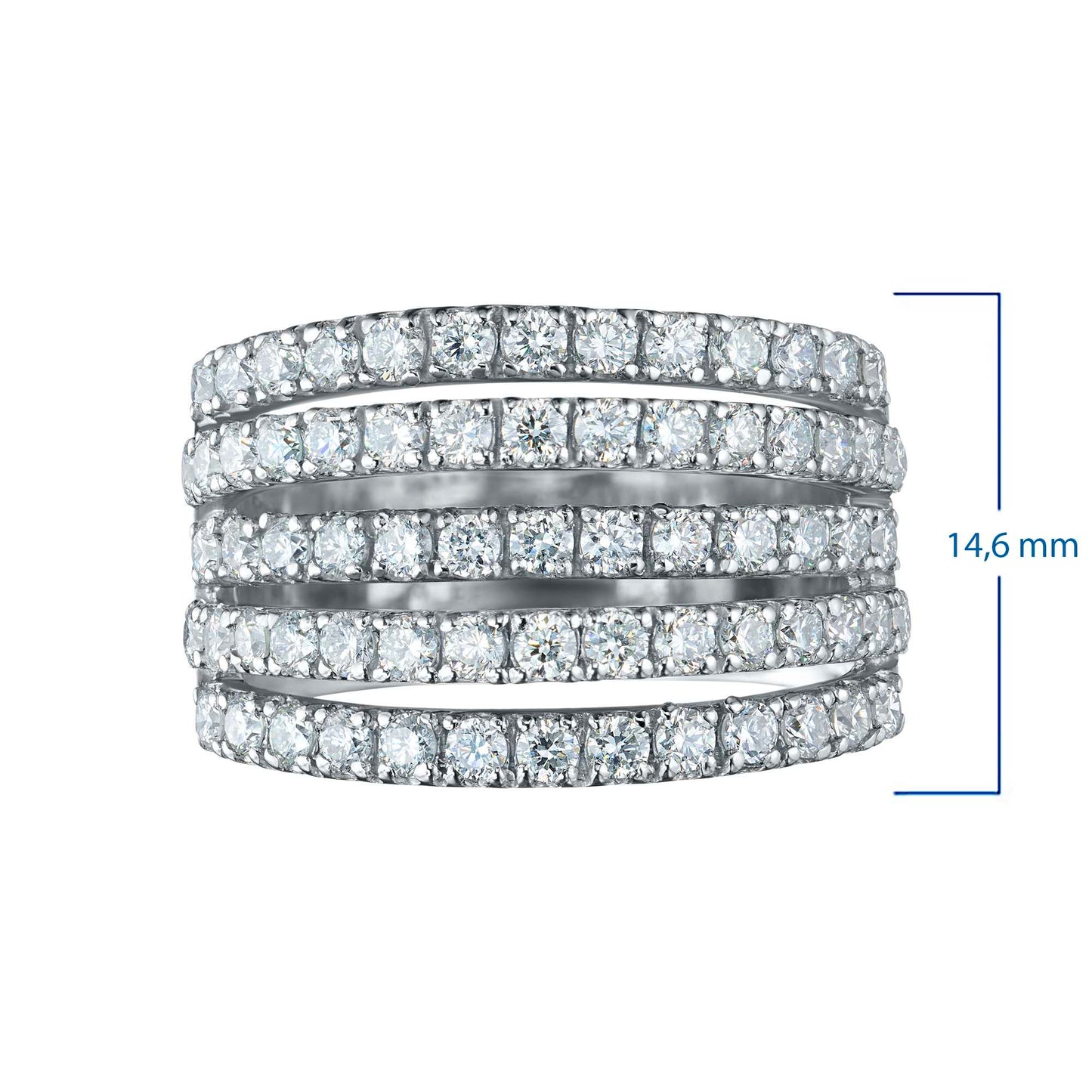 14K White Gold Ring with Lab-Created Diamonds 1.350 CT.TW