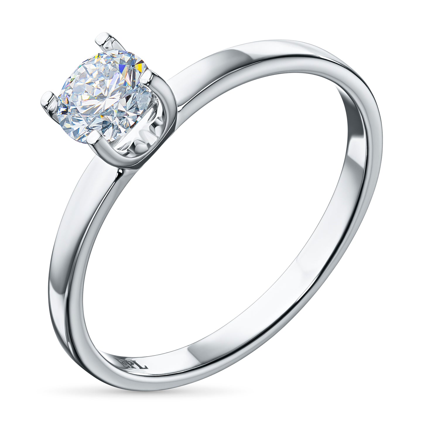 14K White Gold Ring with Lab-Created Diamonds 0.360 CT.TW