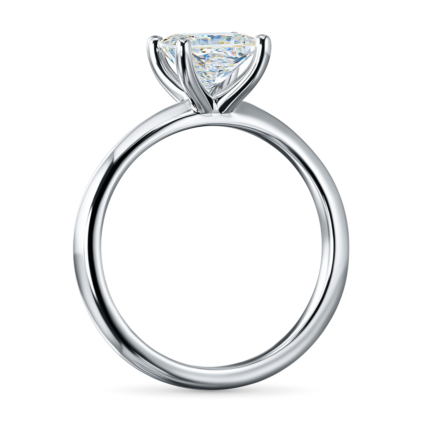 14K White Gold Ring with Lab-Created Diamonds 1.120 CT.TW