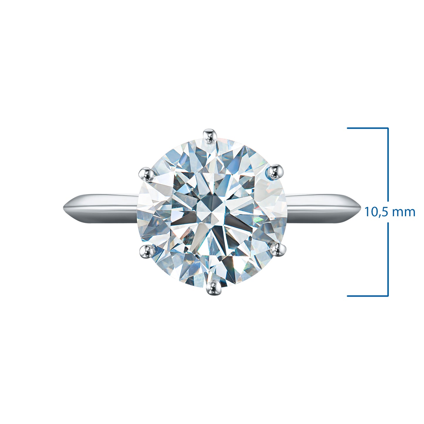 14K Yellow Gold Ring with Lab-Created Diamonds 2.120 CT.TW