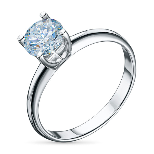 14K White Gold Ring with Lab-Created Diamonds 0.710 CT.TW
