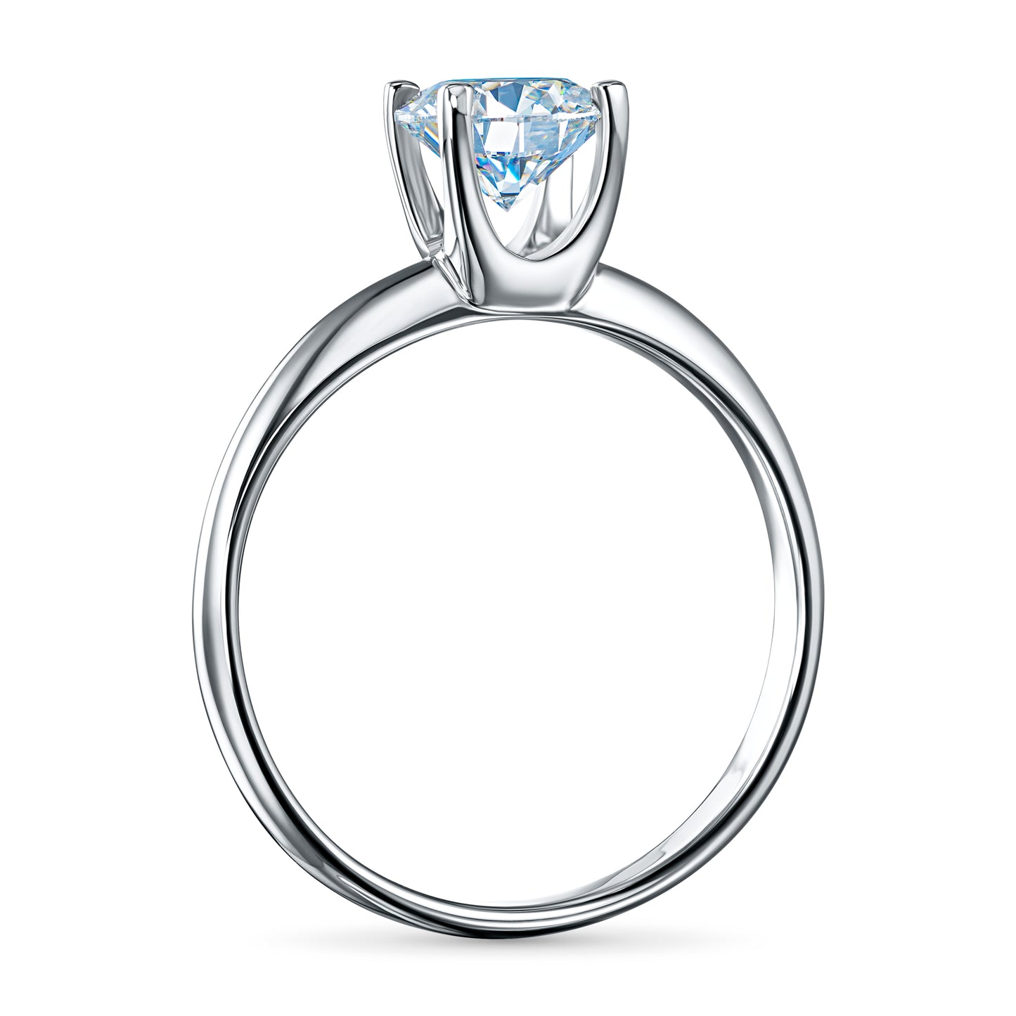 14K White Gold Ring with Lab-Created Diamonds 0.530 CT.TW