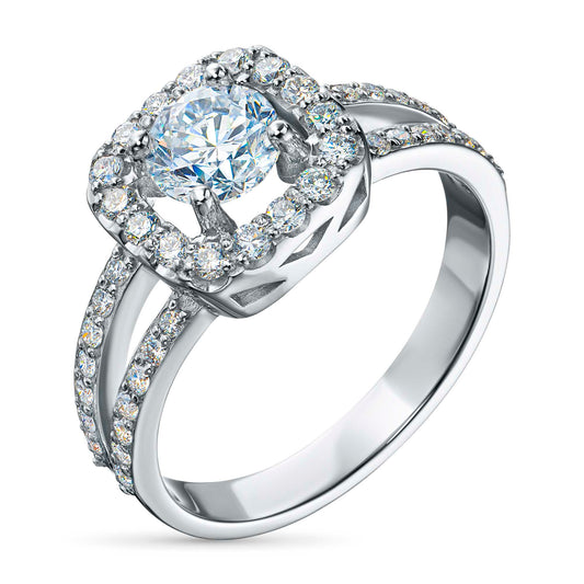 14K White Gold Ring with Lab-Created Diamonds 1.400 CT.TW