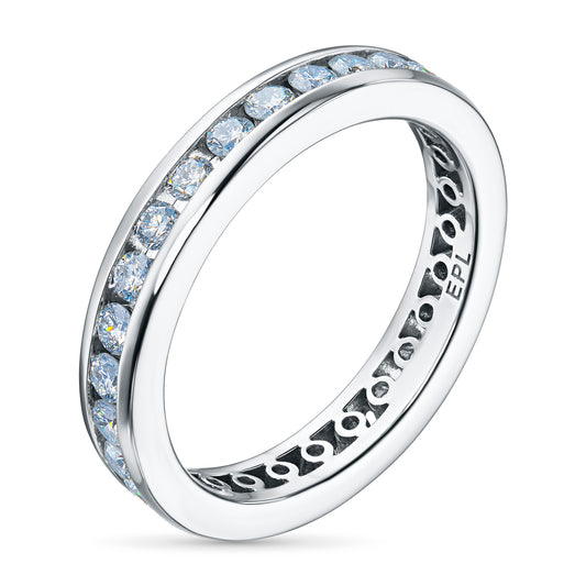 14K White Gold Ring with Lab-Created Diamonds 0.970 CT.TW