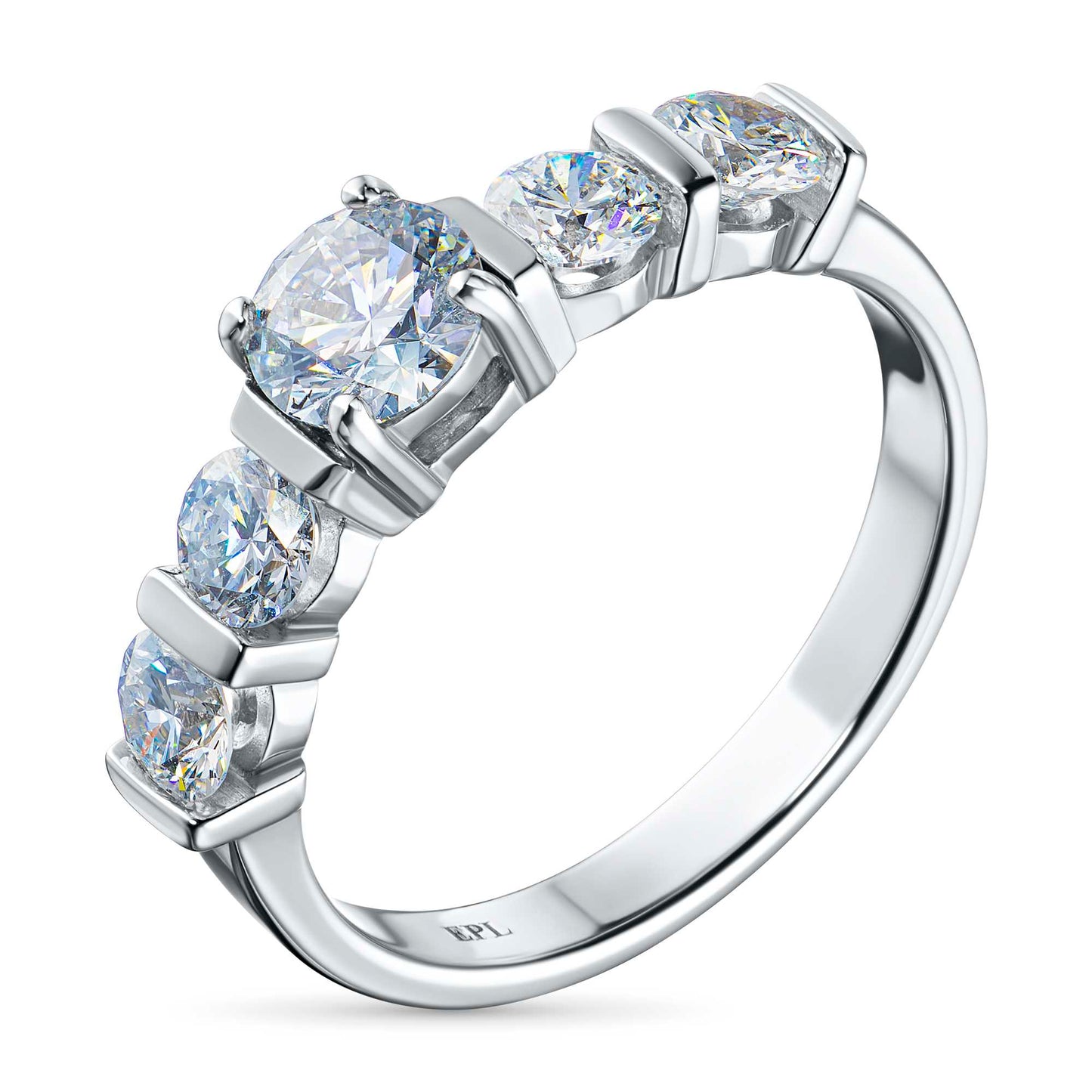 14K White Gold Ring with Lab-Created Diamonds 1.440 CT.TW