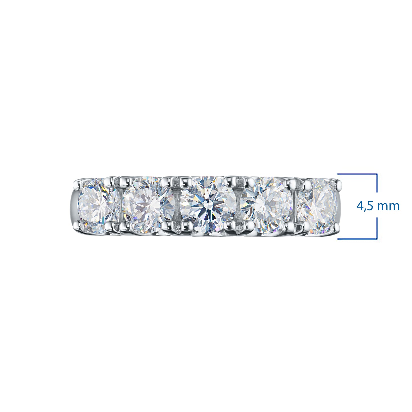 14K White Gold Ring with Lab-Created Diamonds 1.120 CT.TW