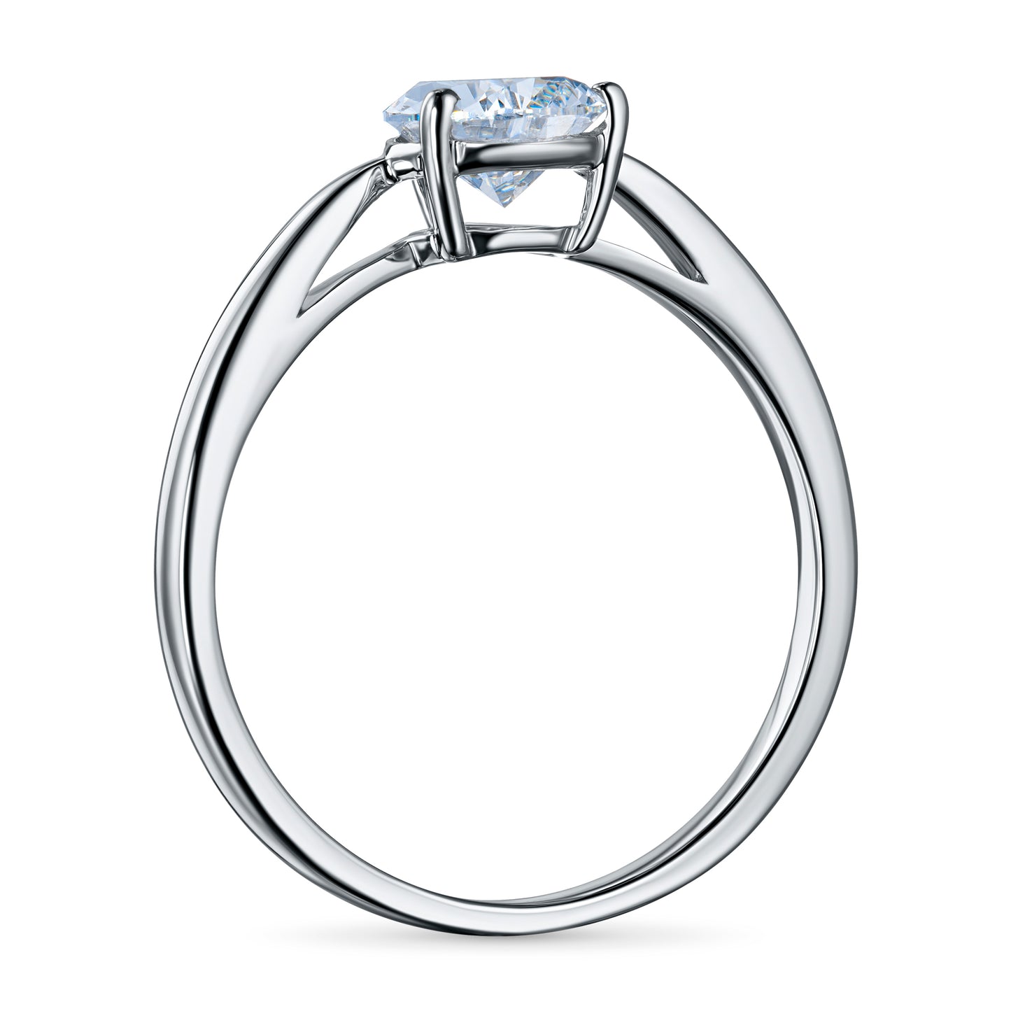 14K White Gold Ring with Lab-Created Diamonds 1.120 CT.TW