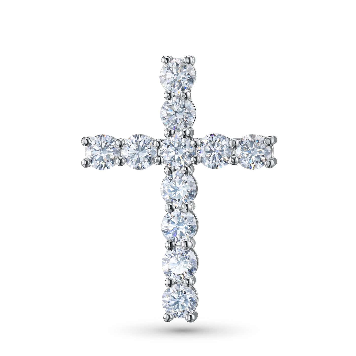 Подвеска из 14-каратного белого золота с выращенными в лаборатории бриллиантами 2,470 карата 
