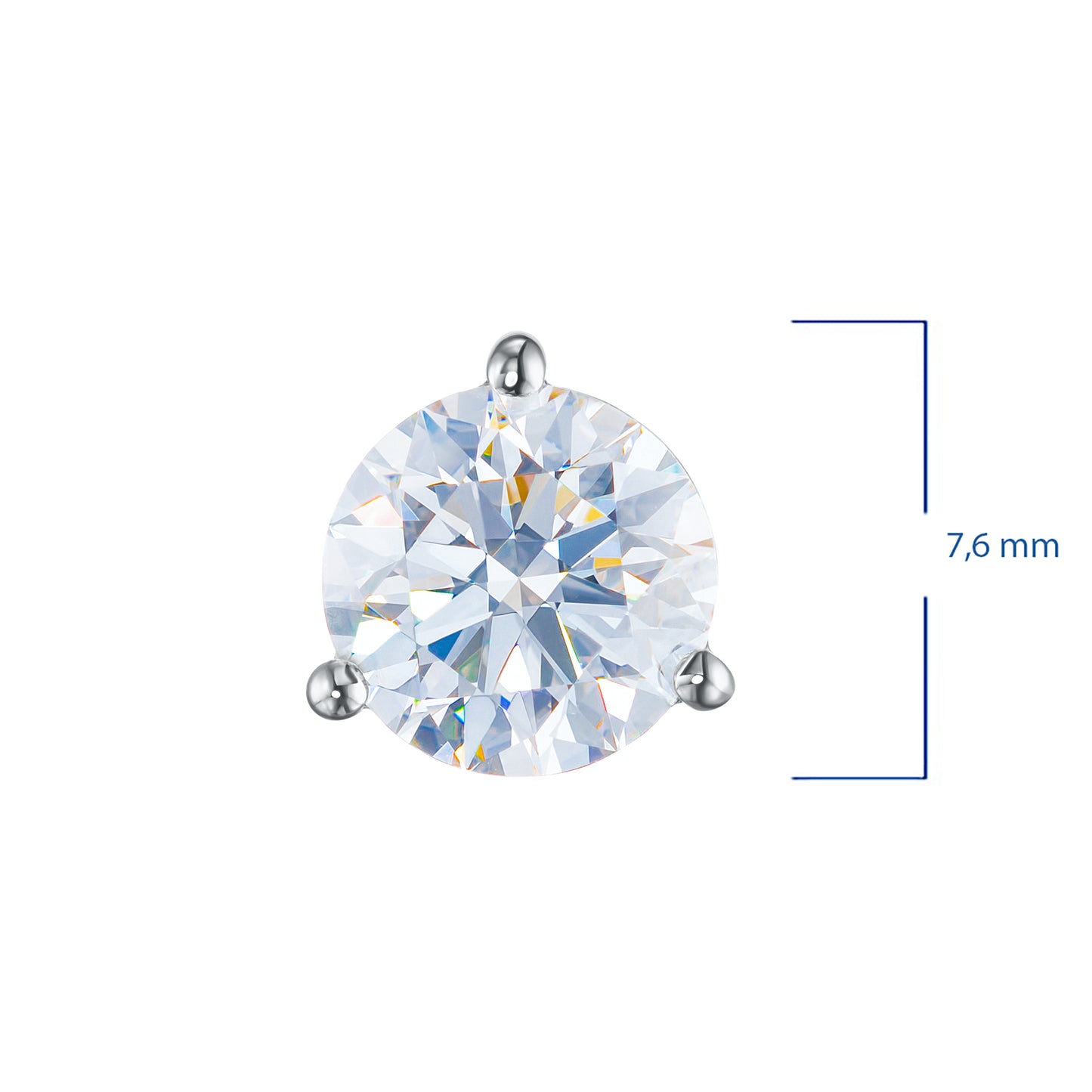 14K White Gold Pendant with Lab-Created Diamonds 0.750 CT.TW