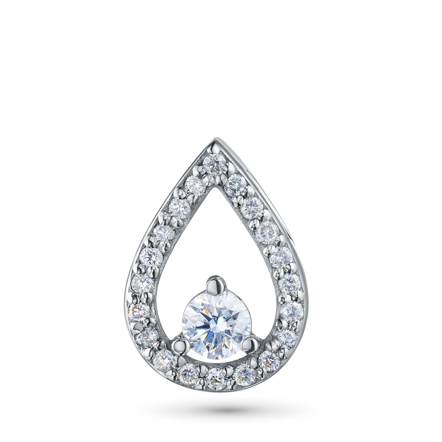 14K White Gold Pendant with Lab-Created Diamonds 0.300 CT.TW