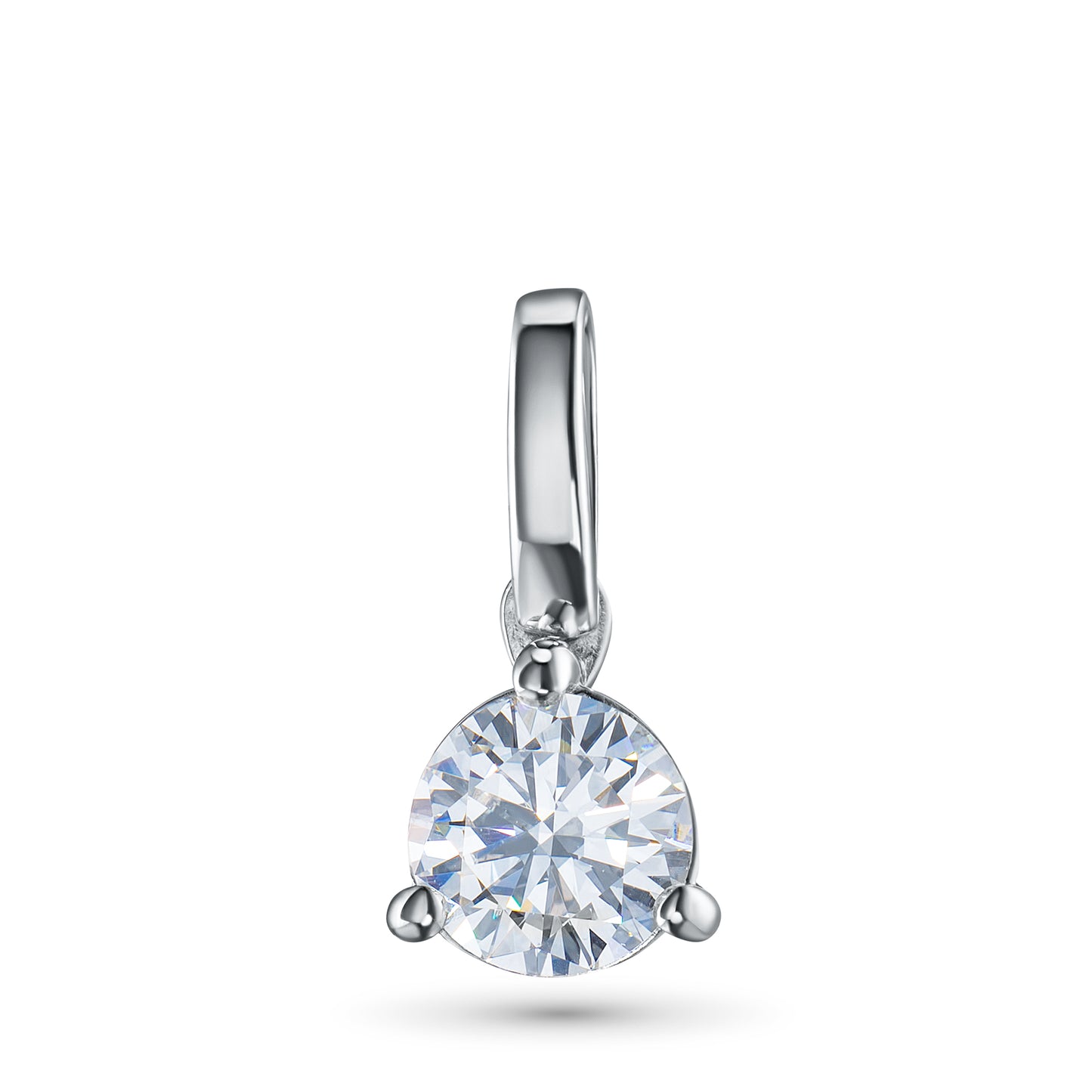 14K White Gold Pendant with Lab-Created Diamonds 0.330 CT.TW