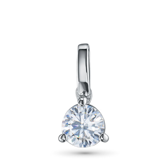 14K White Gold Pendant with Lab-Created Diamonds 0.330 CT.TW