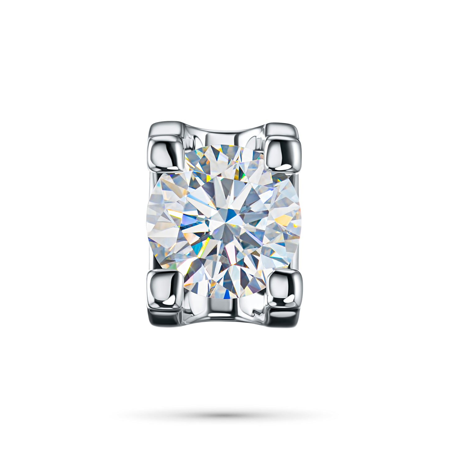 Подвеска из 14-каратного белого золота с выращенными в лаборатории бриллиантами 1,120 карата 