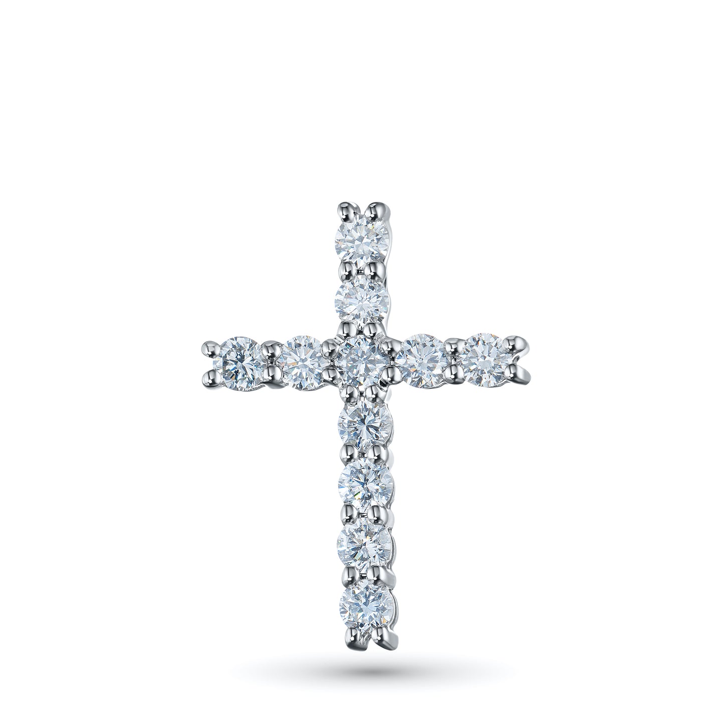 Подвеска из 14-каратного белого золота с выращенными в лаборатории бриллиантами 0,380 карата 