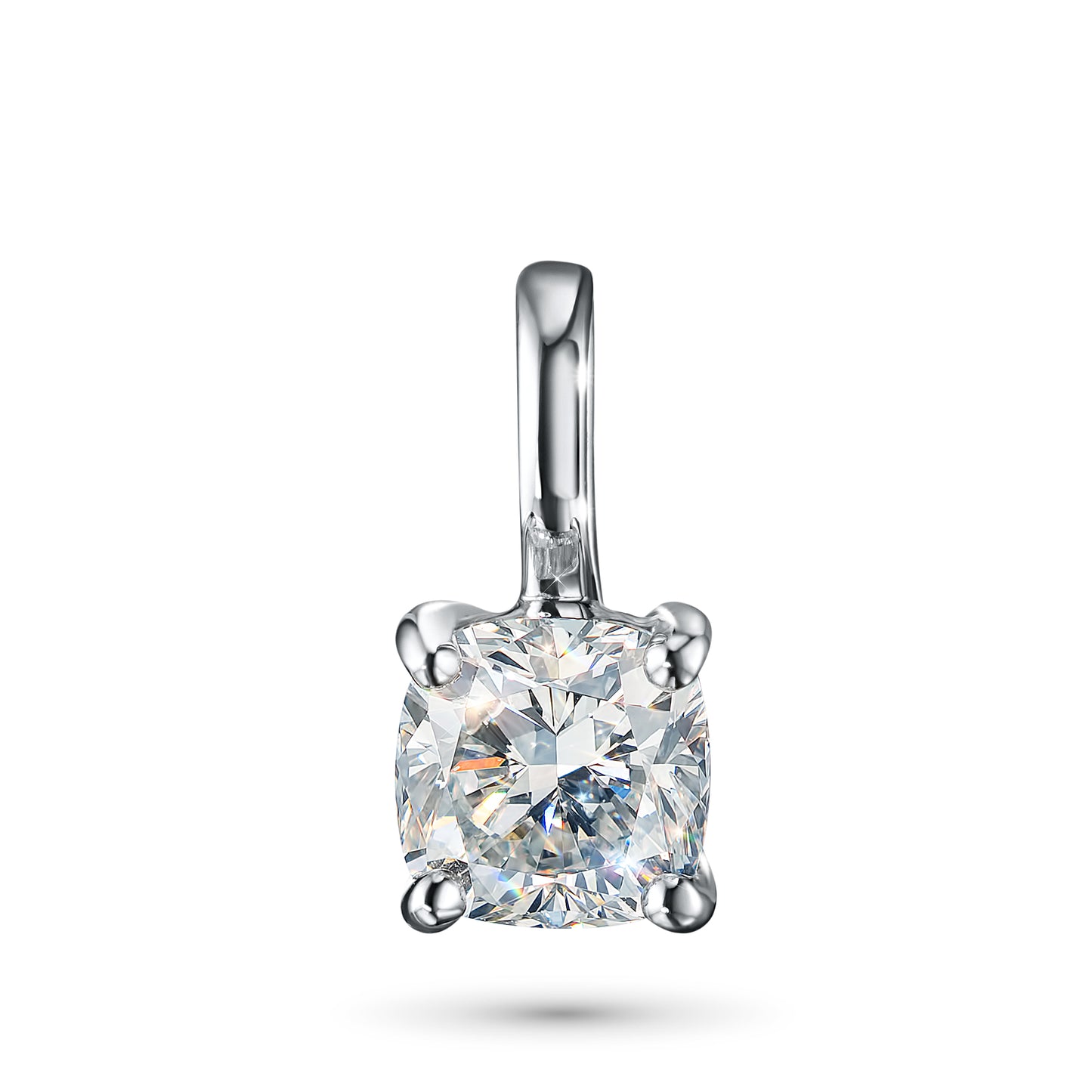 14K White Gold Pendant with Lab-Created Diamonds 0.550 CT.TW