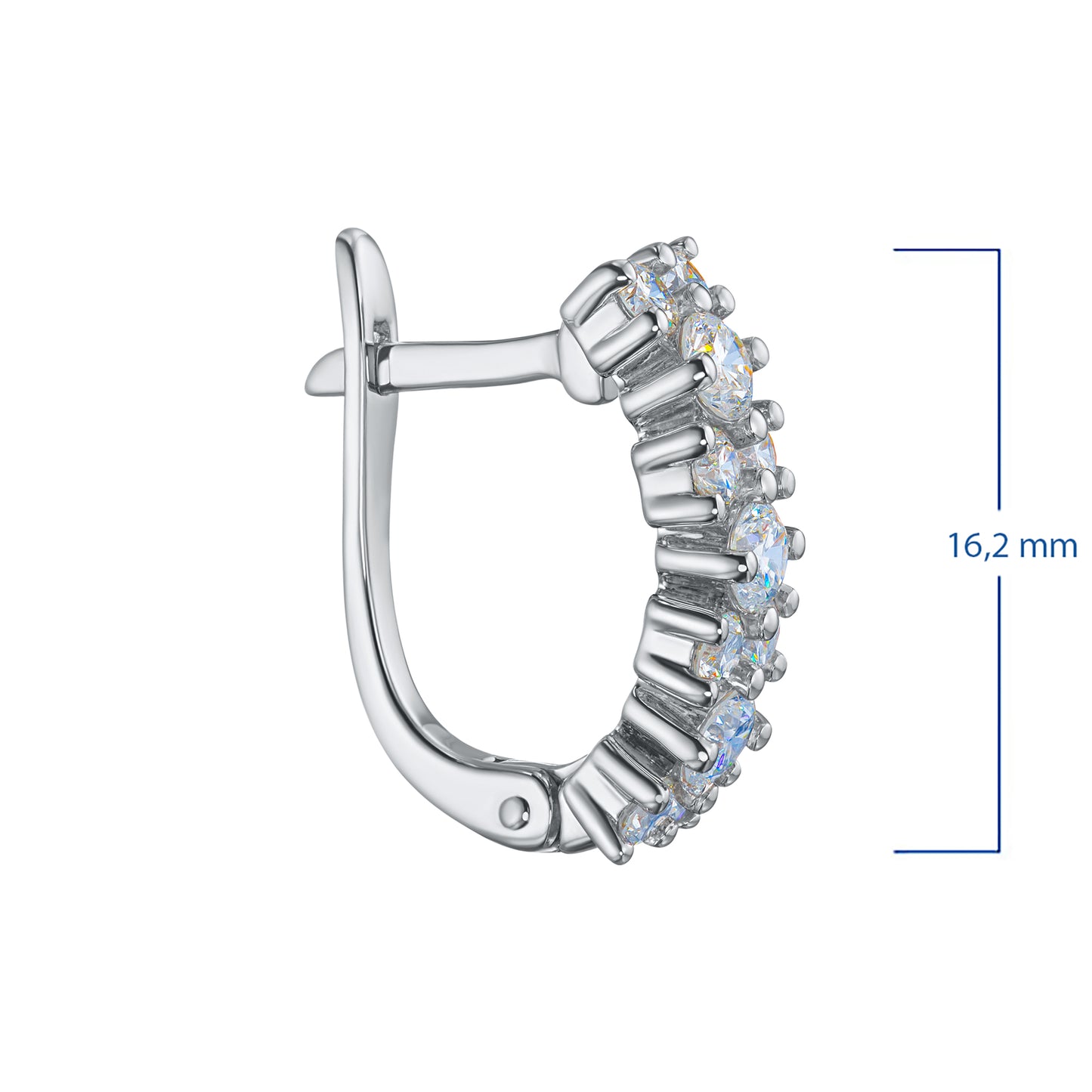 14K White Gold Earrings with Lab-Created Diamonds 1.430 CT.TW