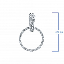 Yellow gold earrings with grown diamonds