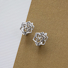 Κατασκευασμένο από ασήμι σκουλαρίκια με διαμάντια