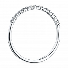 Кольцо из белого золота с бриллиантами