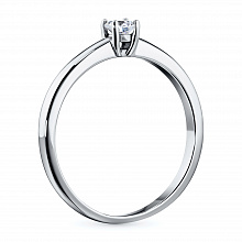 Кольцо из белого золота с бриллиантами