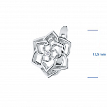 Κατασκευασμένο από ασήμι σκουλαρίκια με διαμάντια